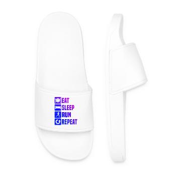 Idée cadeau pour une course à pied - Claquettes Homme - blanc - Devant