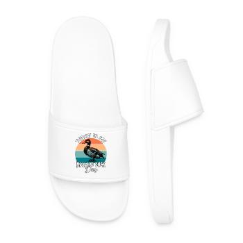 Canard colvert stockente - Claquettes Homme - blanc - Devant