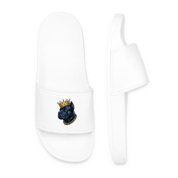 Cane Corso Crown Italian Mastiff Royal - Claquettes Homme - blanc - Devant