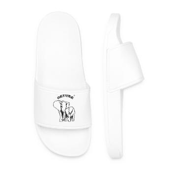 Elephant Nature - Men’s Pool Sliders - white - Front