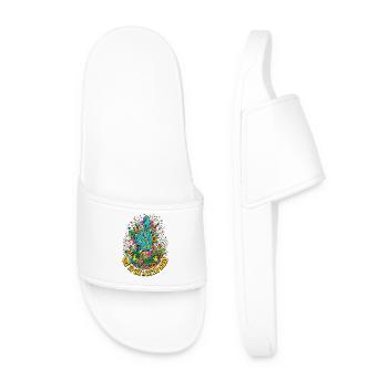 Je pars faire un peu la folie - Claquettes Homme - blanc - Devant