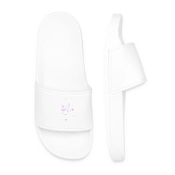 Neon Rock  - Männer Badelatschen - Weiß - Vorne
