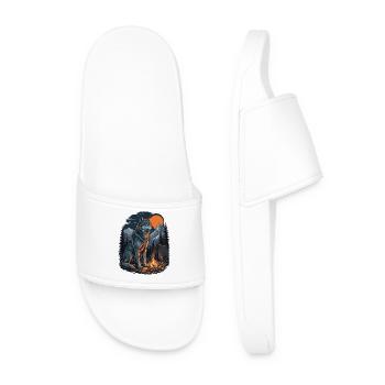 Loup de randonnée - Aventure en plein air - Claquettes Homme - blanc - Devant