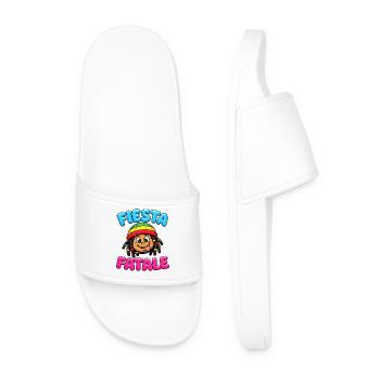 Fiesta Fatale Rasta Cartoon - Claquettes Homme - blanc - Devant