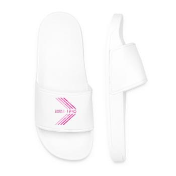 1945 Limited Edition Geburtstag Frauen Damen - Männer Badelatschen - Weiß - Vorne