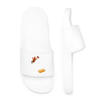 Schnitzel that goes into a bun - Men’s Pool Sliders - white - Front