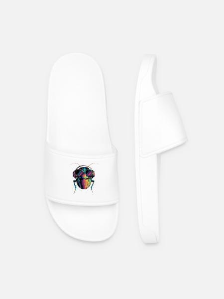 cockroach cockroach insects cockroach cockroaches - Men’s Pool Sliders - white