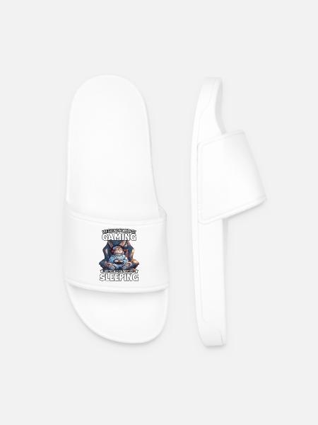Weekend Gaming: Sleeping Bunny - Men’s Pool Sliders - white