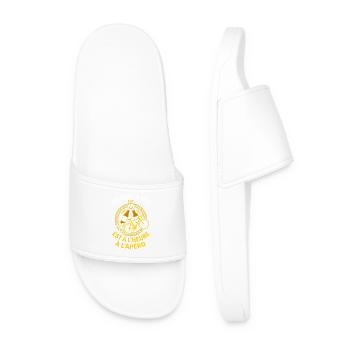 Vélo et Apéro Humour Cycliste - Claquettes Homme - blanc - Devant