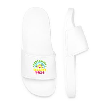 Pre K Teacher Preschool Mom Kindergarten Teacher - Men’s Pool Sliders - white - Front
