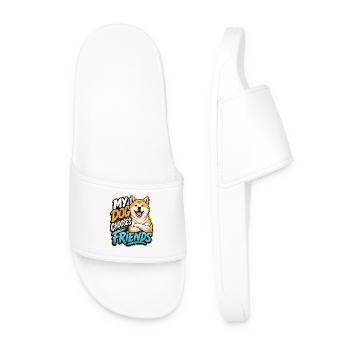 Akita - Men’s Pool Sliders - white - Front