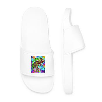 chameleon - Men’s Pool Sliders - white - Front