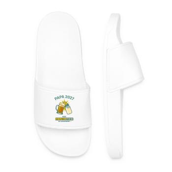 Futur Papa 2027 Chargement En Cours Humour - Claquettes Homme - blanc - Devant