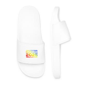 Barcelone 2025 Coloré - Claquettes Homme - blanc - Devant