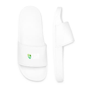 Just One More Plant Funny Gardening Obsession - Men’s Pool Sliders - white - Front