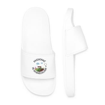 Passionné de Myrmécologie - Claquettes Homme - blanc - Devant