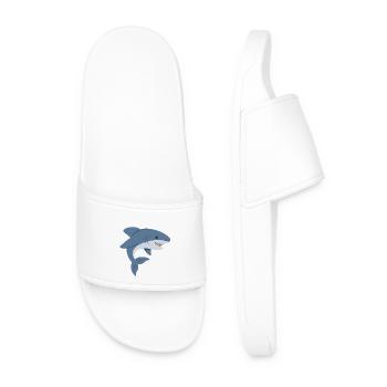 requin mignon - Claquettes Homme - blanc - Devant
