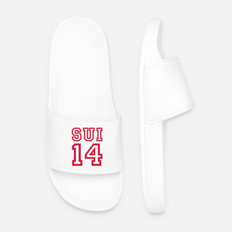 SCHWEIZ 2014 - Männer Badelatschen - Weiß