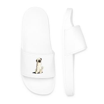 Kangal drôle I chien de bande dessinée - Claquettes Homme - blanc - Devant