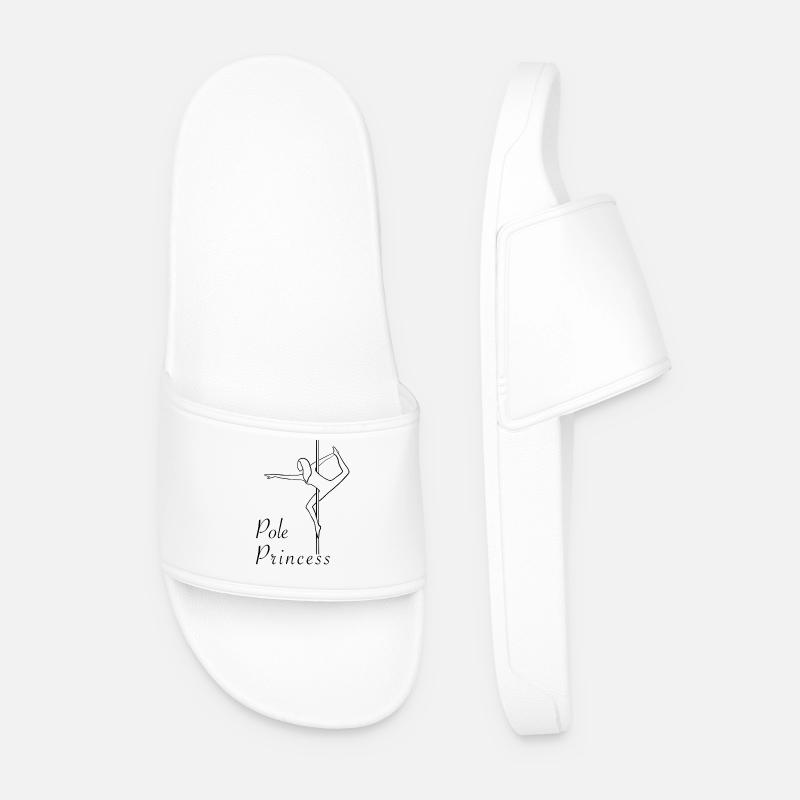 Pole Princess Pole Dance Dance Polefitness - Men’s Pool Sliders - white