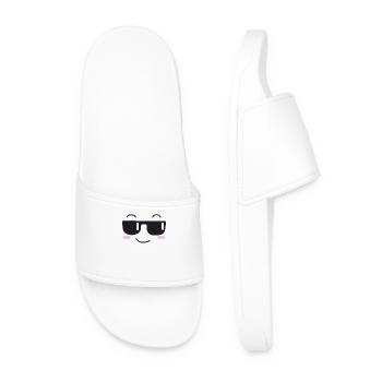 Sunglasses laugh face - Men’s Pool Sliders - white - Front