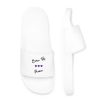 BONNE FÊTE MAMAN. MAMAN. FÊTE DES MÈRES. JE T'AIME - Claquettes Homme - blanc - Devant