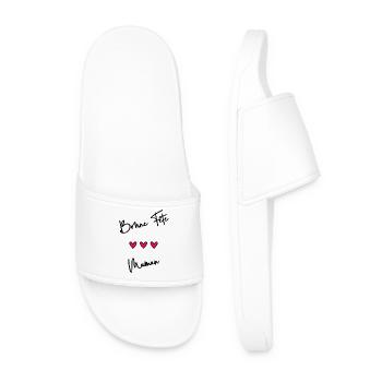 BONNE FÊTE MAMAN. MAMAN. FÊTE DES MÈRES. JE T'AIME - Claquettes Homme - blanc - Devant