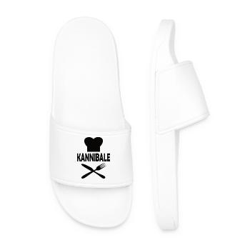 Kannibale - T-Shirt Design schwarz - Männer Badelatschen - Weiß - Vorne