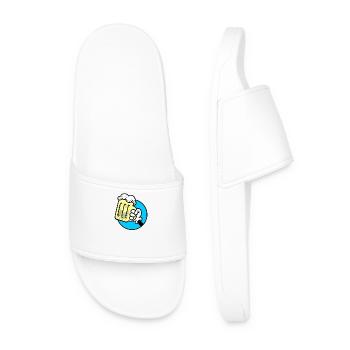 Alcohol and Beer Cheers - Men’s Pool Sliders - white - Front