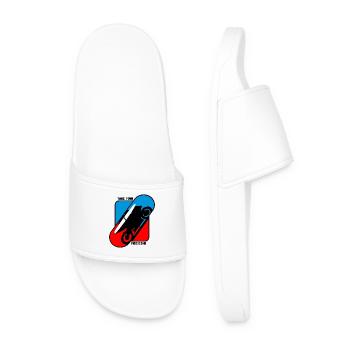 Prenez votre médicament - Moto de course - Claquettes Homme - blanc - Devant