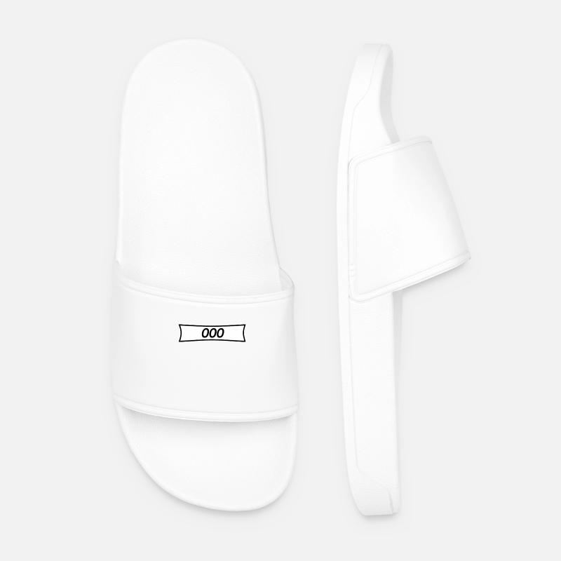 Panzerknacker Nummer 000 - Männer Badelatschen - Weiß