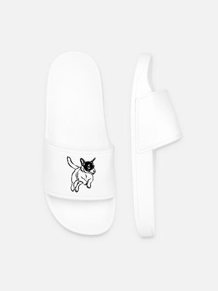 Jack Russell Terrier - Men’s Pool Sliders - white