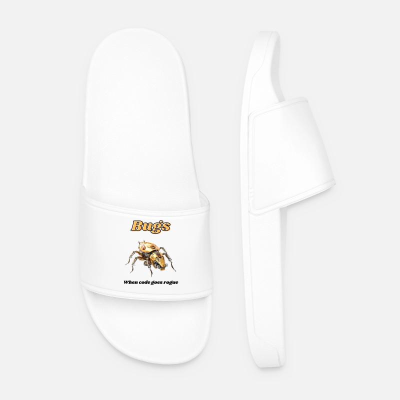 Bugs - Men’s Pool Sliders - white