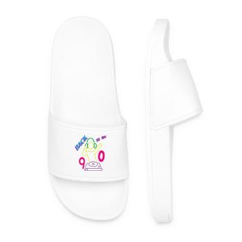 Back to the 90s with DJ - Men’s Pool Sliders - white - Front