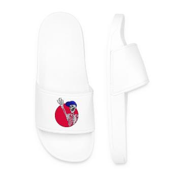Hey Friends Cool et drôle Skeleton - Claquettes Homme - blanc - Devant