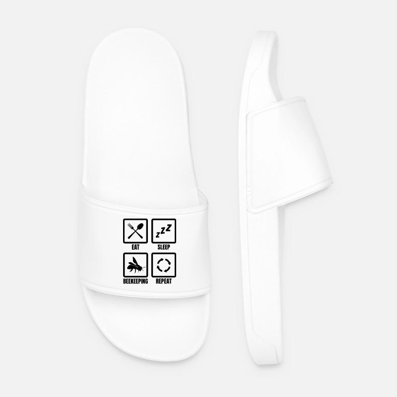 Beekeeper routine - Men’s Pool Sliders - white