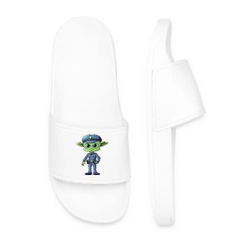 Extraterrestre de la police - Claquettes Homme - blanc - Devant