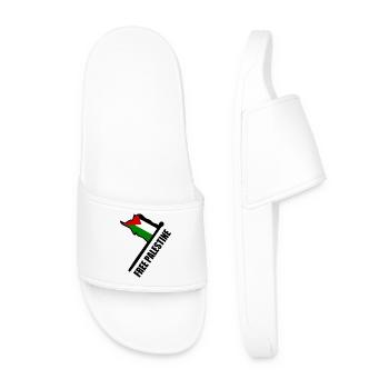 Free palestine - Claquettes Homme - blanc - Devant