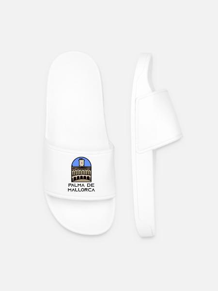 Palma de Mallorca - Bellver Castle - Men’s Pool Sliders - white