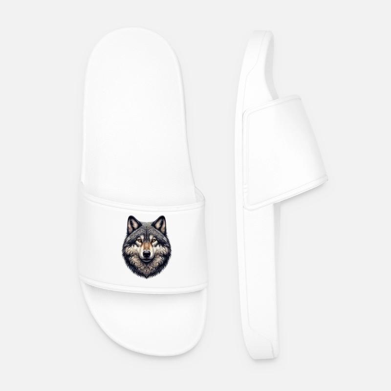Wolf - Men’s Pool Sliders - white