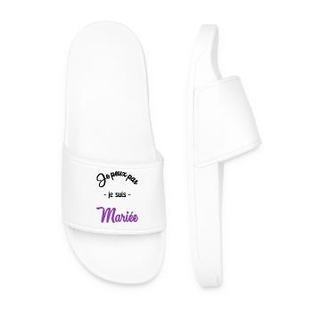 EVJF. MARIEE. TEAM. TEAM MARIEE. FUTURE MARIEE - Claquettes Homme - blanc - Devant