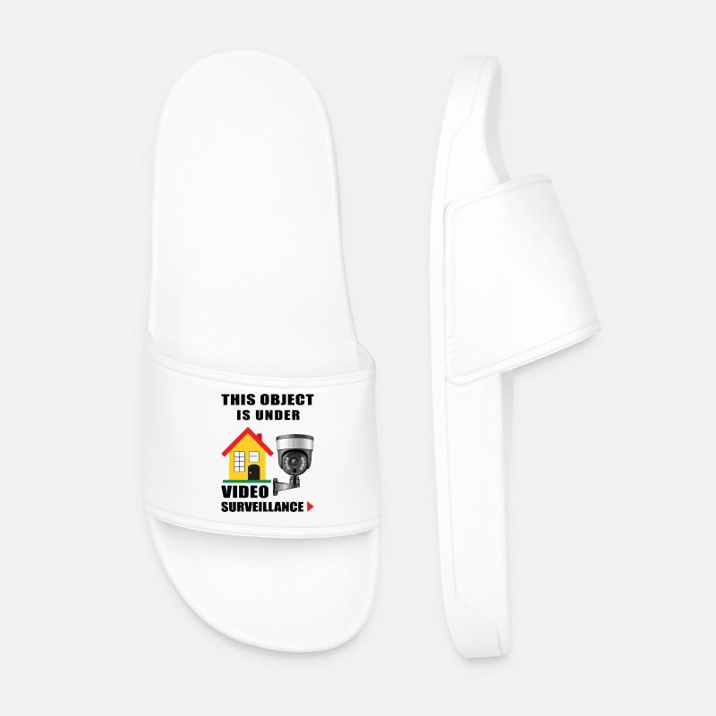 Objekt Überwachung - Männer Badelatschen - Weiß