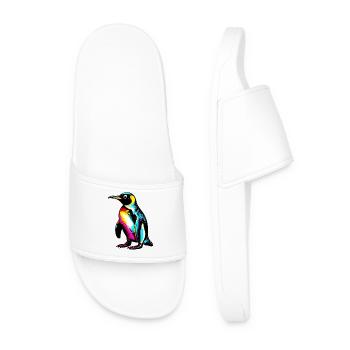 Penguin - Men’s Pool Sliders - white - Front