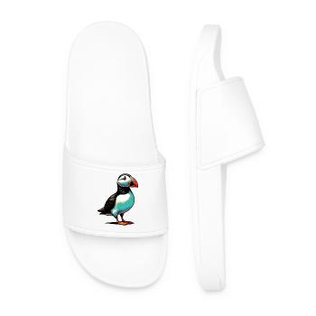 Puffin - Men’s Pool Sliders - white - Front