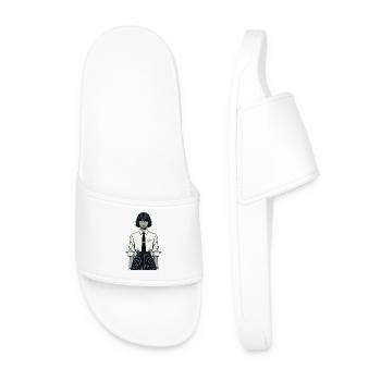 Japonaise en uniforme scolaire - Claquettes Homme - blanc - Devant