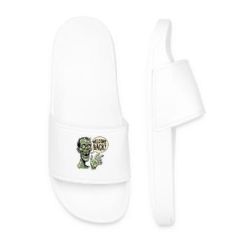 Happy Zombie : Bienvenue - Claquettes Homme - blanc - Devant
