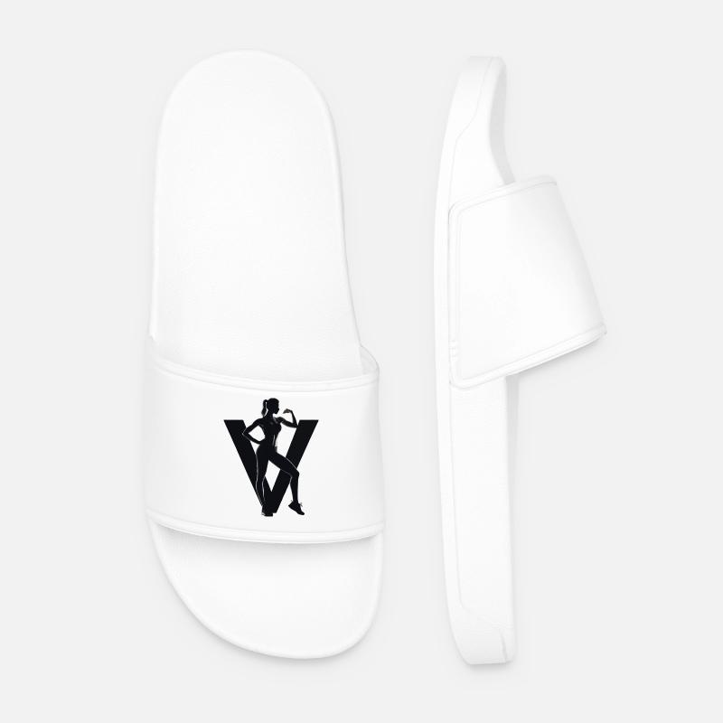 V anmutig - Männer Badelatschen - Weiß