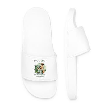 Boy Mom – Calm Energy | Gentle Motherhood - Men’s Pool Sliders - white - Front