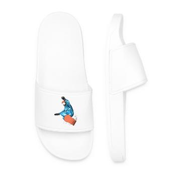 Snowboarders - Men’s Pool Sliders - white - Front