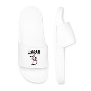 Taller Than Your Standards Giraffe - Men’s Pool Sliders - white - Front